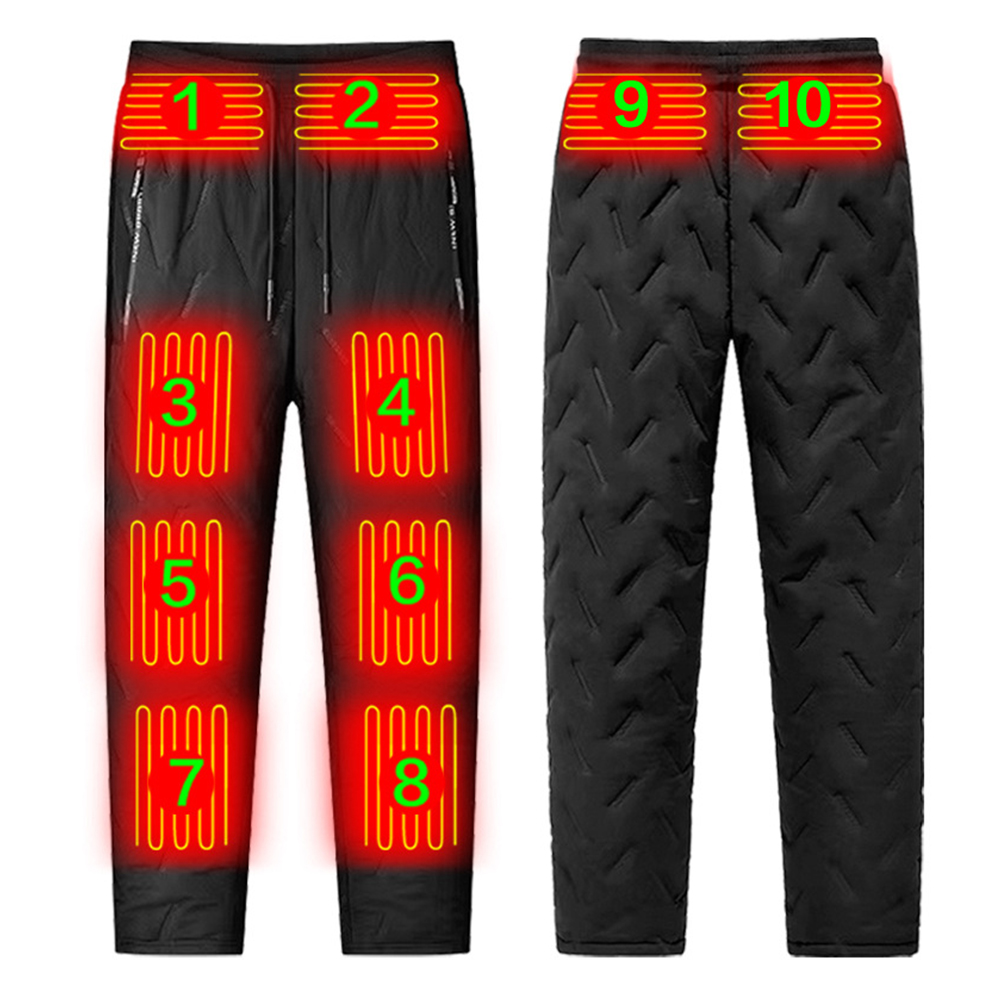 Winter Clothing Leg Warmers - Unisex Electric Thermal Trousers 10 Heating