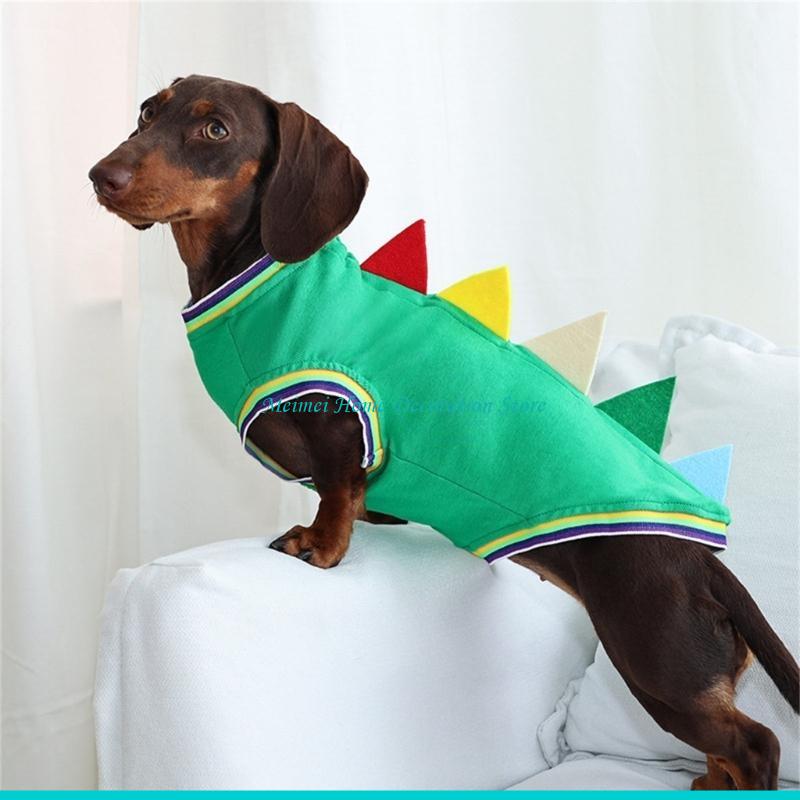 Winter Clothing For Dogs - H7BF Dachshund Dinosaur Theme Costume Vest