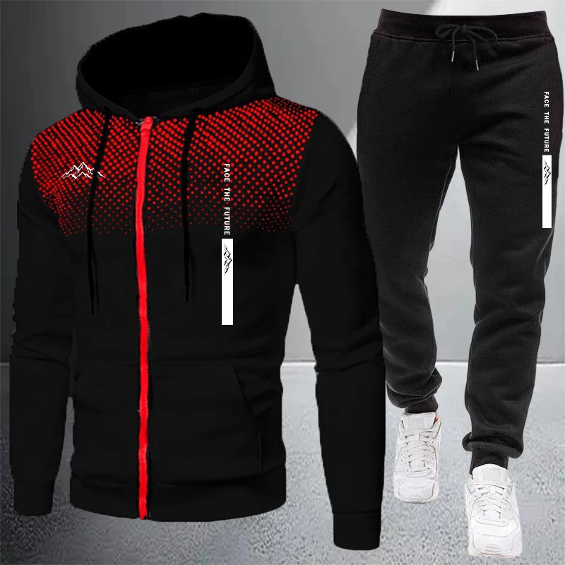 Hot Sales Men's Jacket Tracksu - Winter Clothing Matching 评论和价格