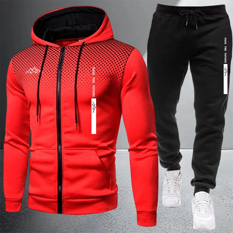 Hot Sales Men's Jacket Tracksu - Winter Clothing Matching 评论和价格