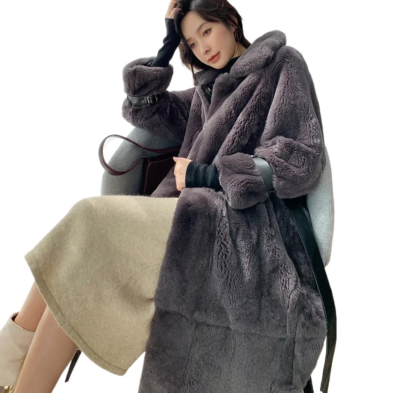 High Quality Real Rex Rabbit F - Quality Winter Clothing Jacket 评论和价格