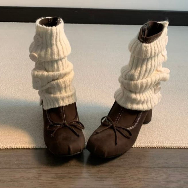Bow High Heels Women Boots New - Winter Clothing Ladies 评论和价格
