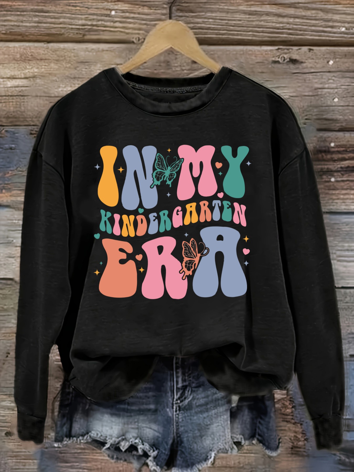 Women's Casual Long Sleeve Cre - Winter Clothing Kindergarten 评论和价格