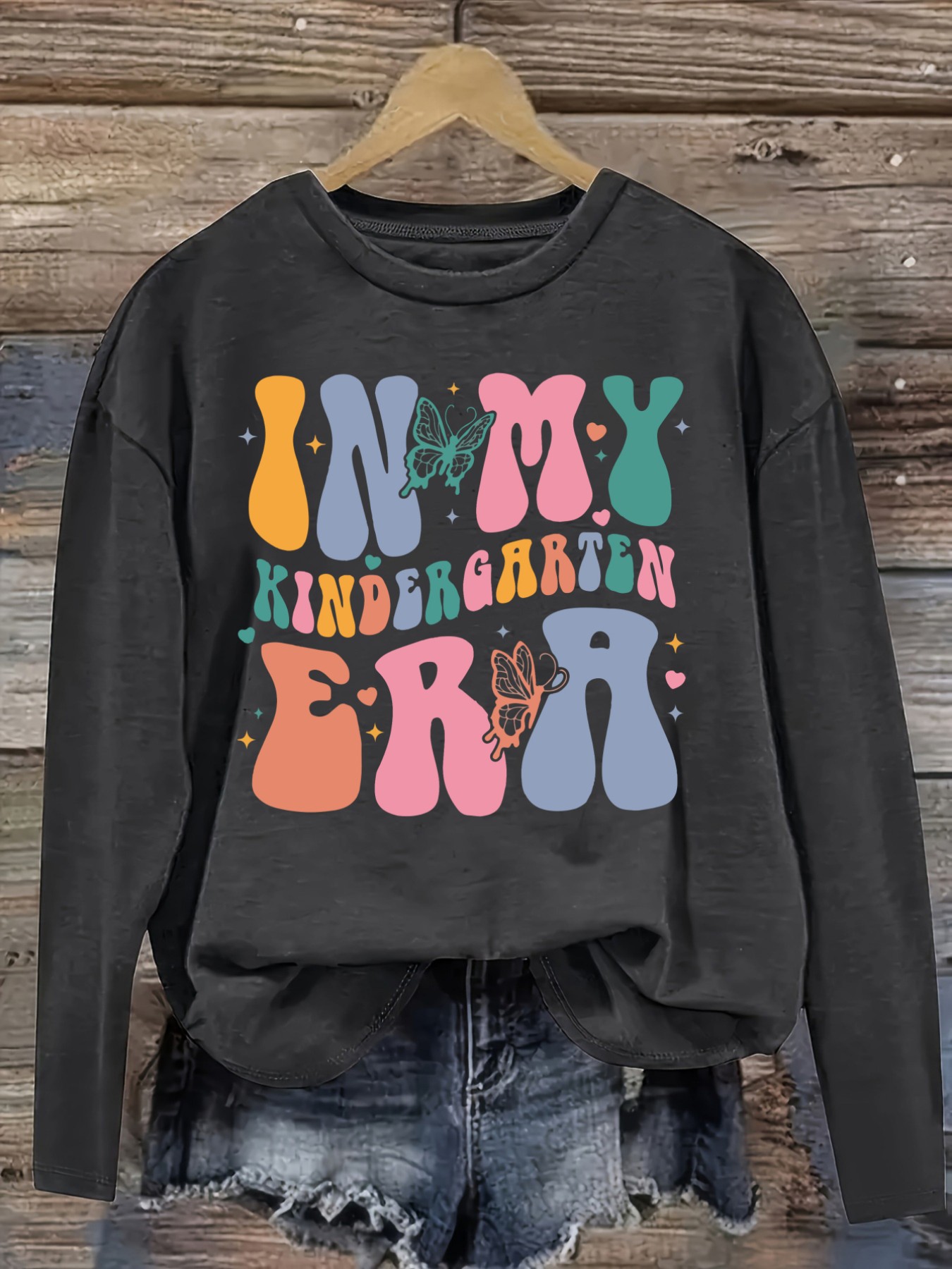 Women's Casual Long Sleeve Cre - Winter Clothing Kindergarten 评论和价格