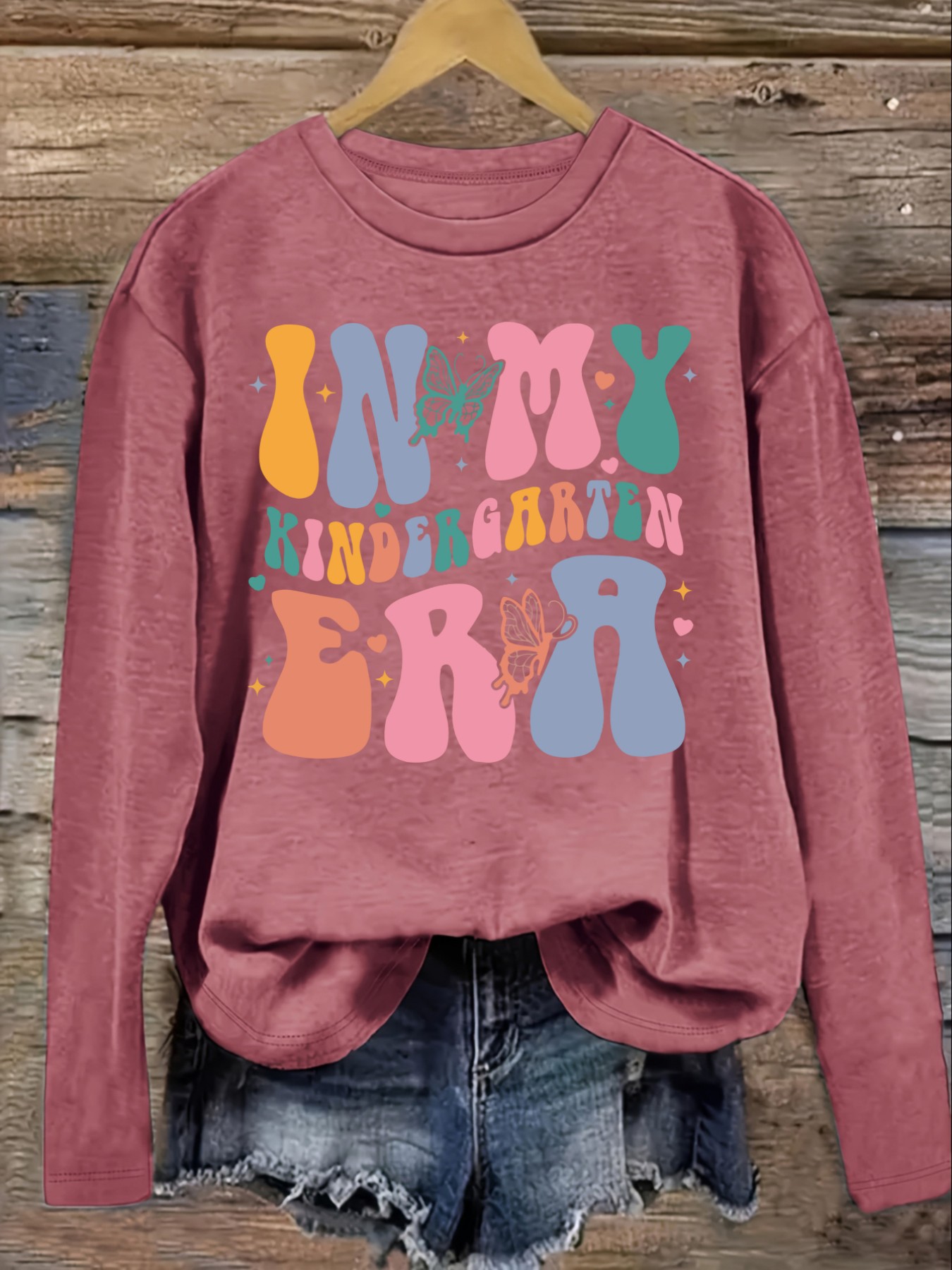 Women's Casual Long Sleeve Cre - Winter Clothing Kindergarten 评论和价格