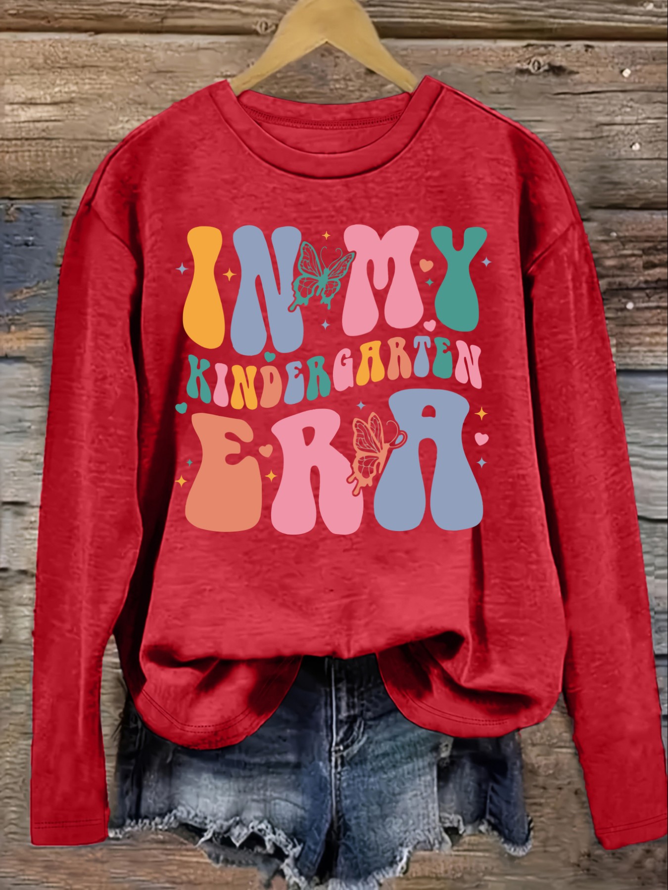 Women's Casual Long Sleeve Cre - Winter Clothing Kindergarten 评论和价格