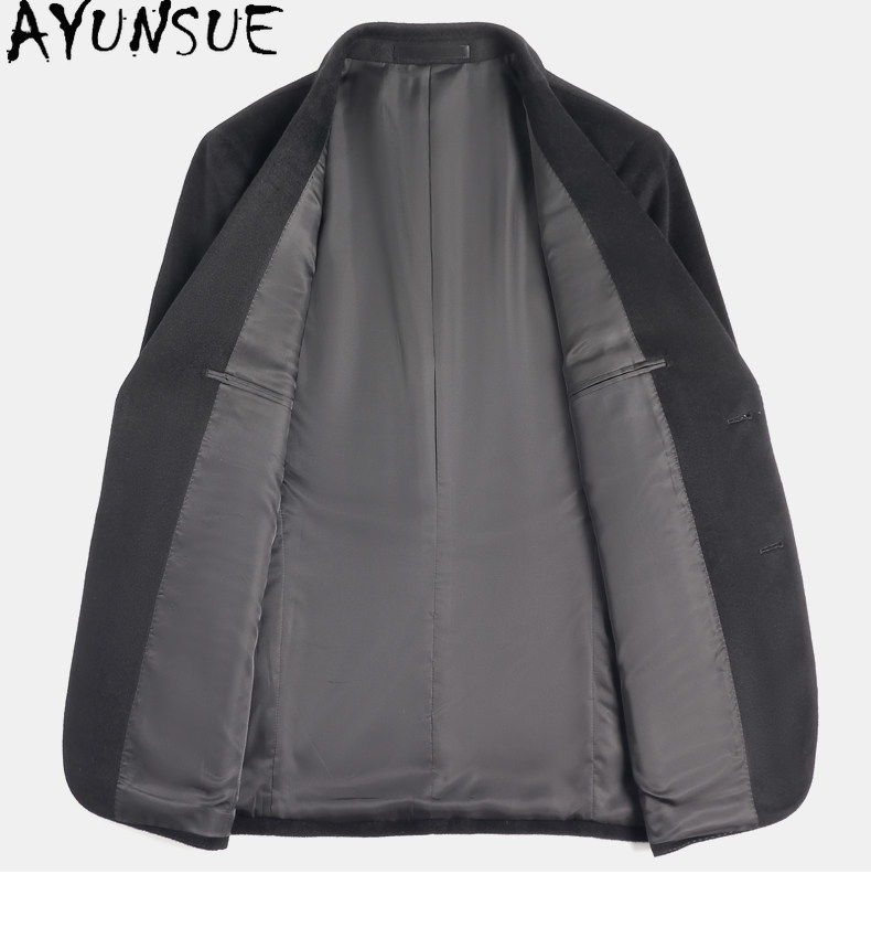 AYUNSUE 80% Wool Coats Men Clo - Quality Winter Clothing Jacket 评论和价格