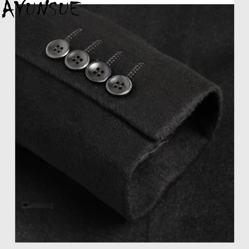 AYUNSUE 80% Wool Coats Men Clo - Quality Winter Clothing Jacket 评论和价格