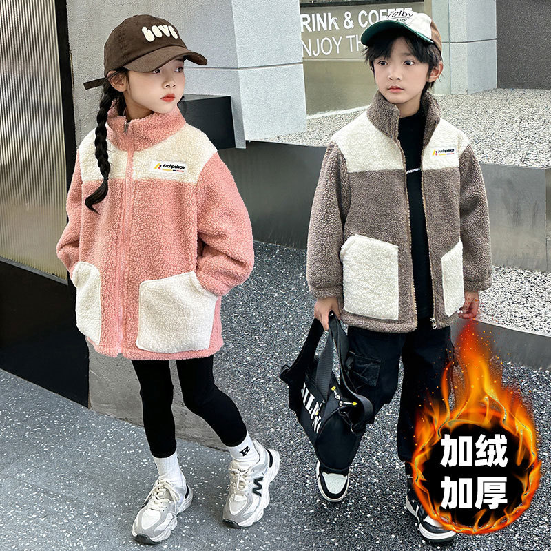 Kids LambWool Coats Winter Boy - Winter Clothing Activity 评论和价格