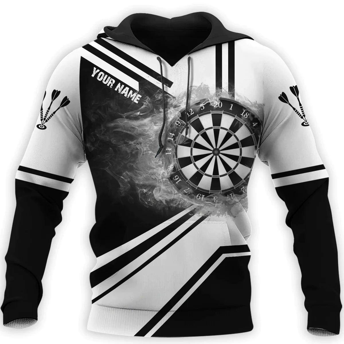 3D Disc Dart Printed Hoodies F - Winter Clothing Name 评论和价格