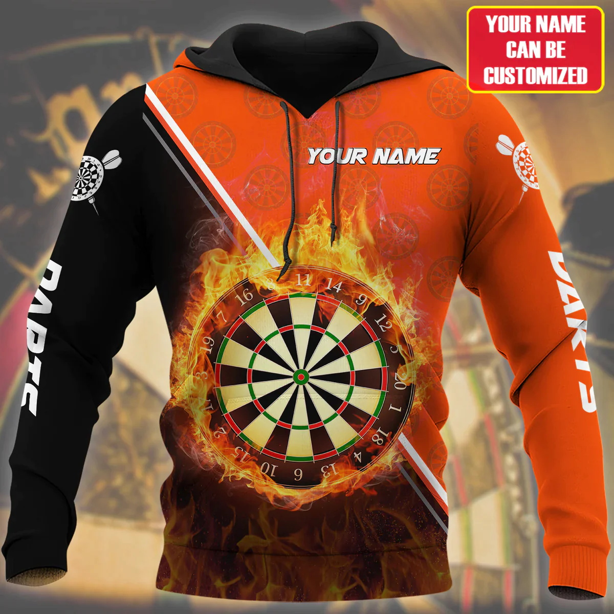 3D Disc Dart Printed Hoodies F - Winter Clothing Name 评论和价格