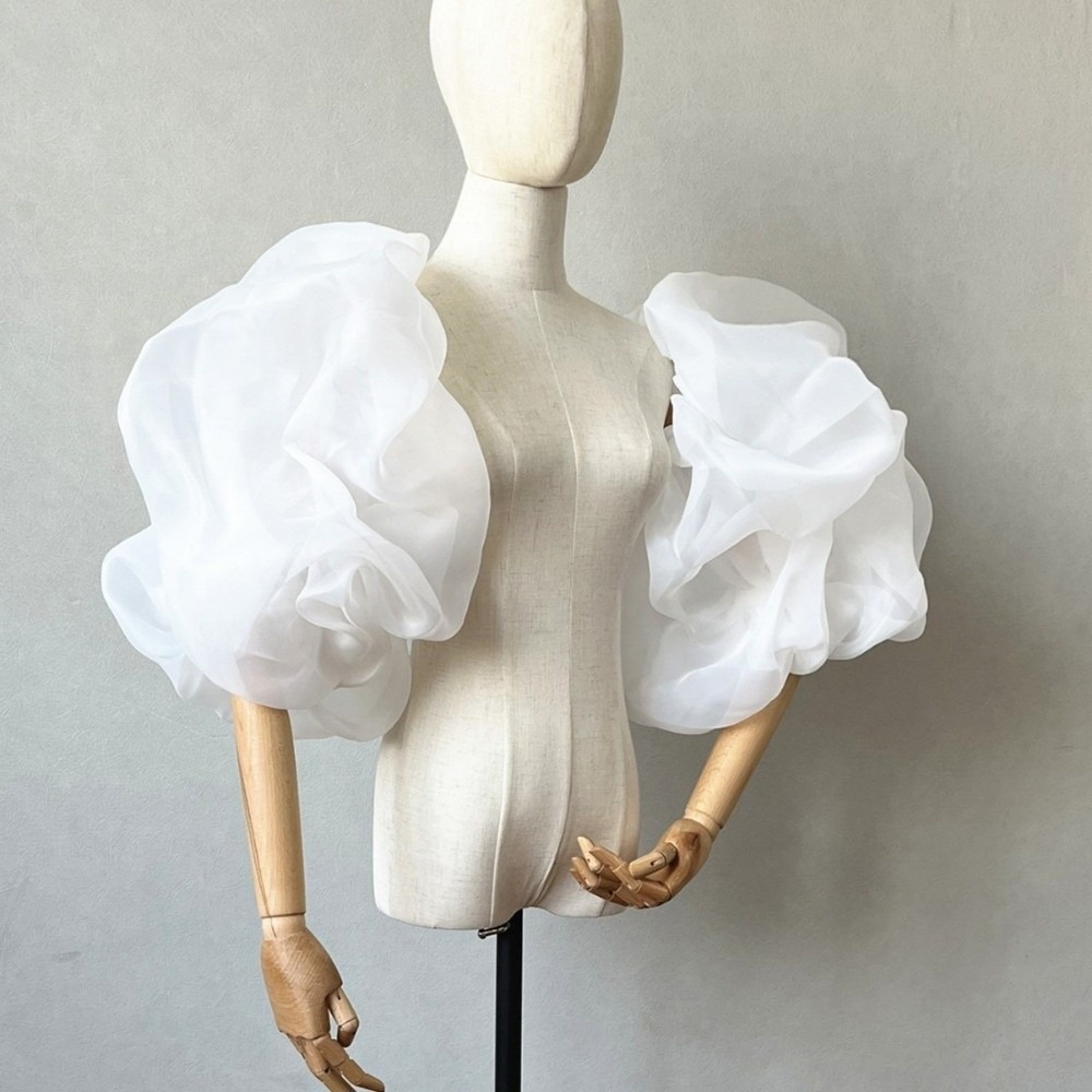 Stylish Puffy Bridal Sleeves O - Winter Clothing Ladies 评论和价格