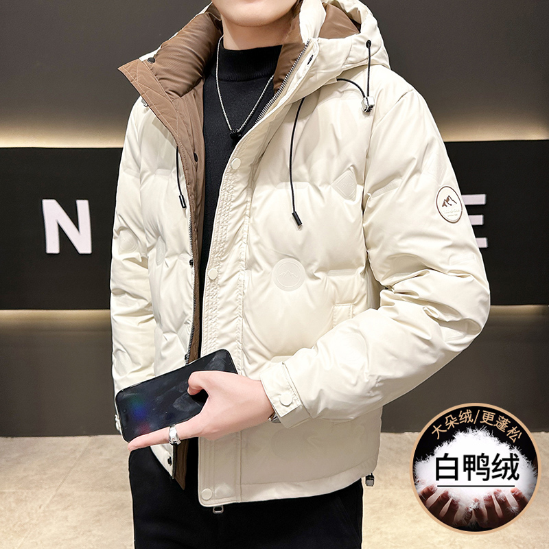 High Quality Men's Hooded Duck - Quality Winter Clothing Jacket 评论和价格