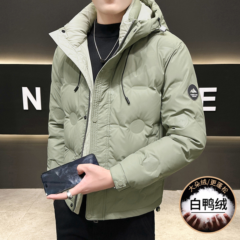 High Quality Men's Hooded Duck - Quality Winter Clothing Jacket 评论和价格