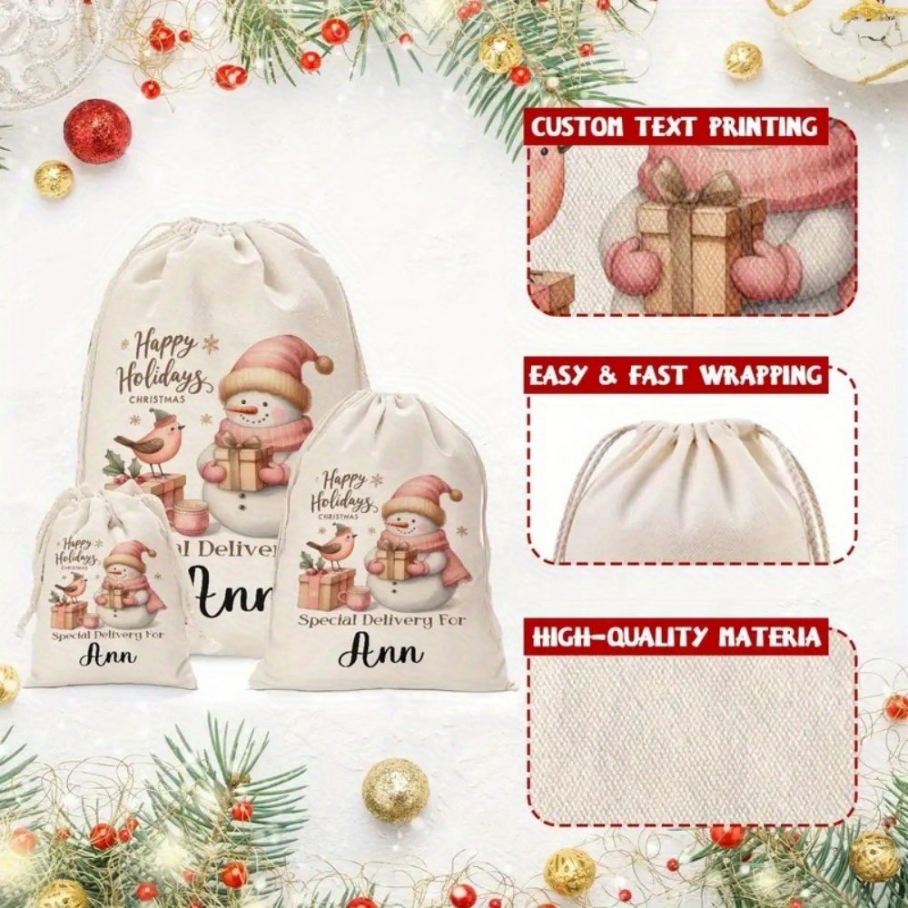 Personalised Christmas Snowman - Winter Clothing Name 评论和价格
