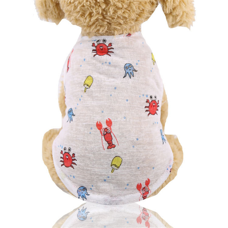 5 Colors Summer Lovely Cartoon - Winter Clothing For Dogs 评论和价格
