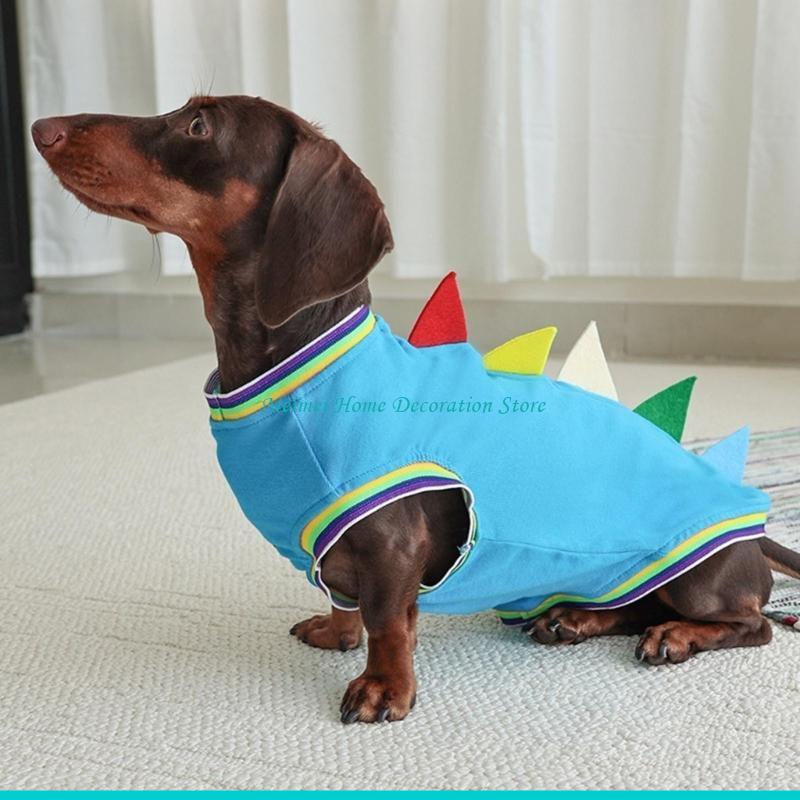 H7BF Dachshund Dinosaur Theme  - Winter Clothing For Dogs 评论和价格