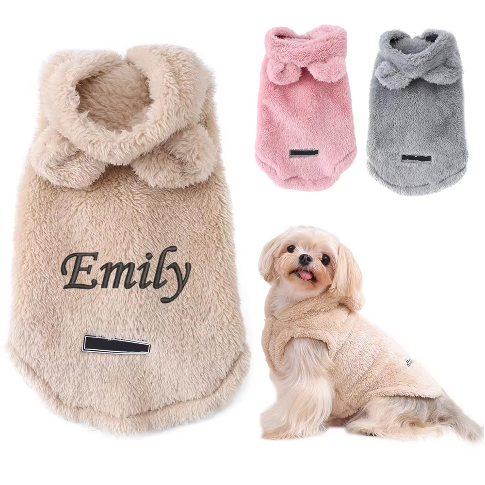 Embroidery Name Cat Dog Clothe - Winter Clothing Name 评论和价格