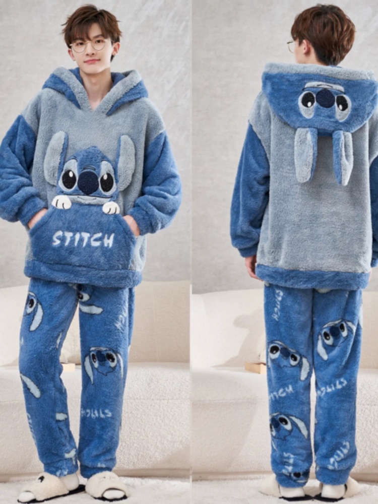Anime Stitch Winter Pajamas Ca - Winter Clothing Japan 评论和价格