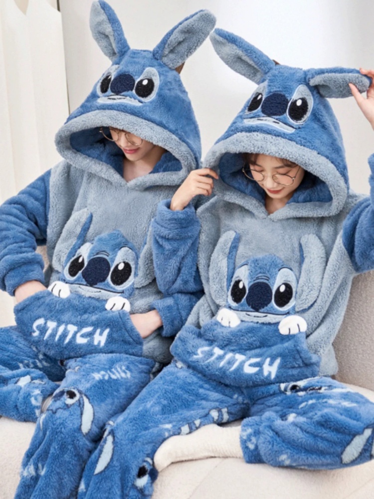 Anime Stitch Winter Pajamas Ca - Winter Clothing Japan 评论和价格