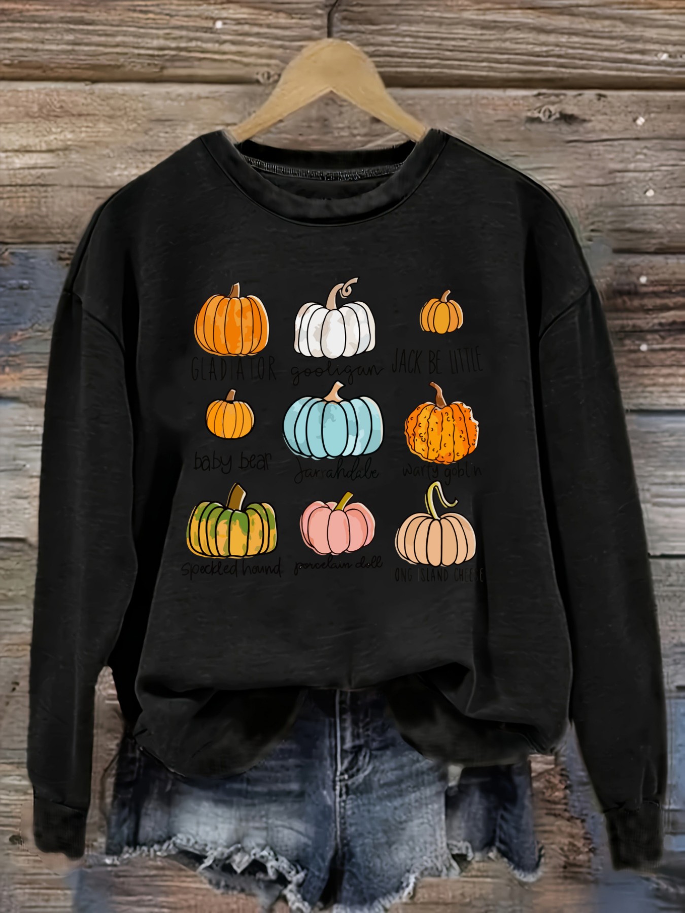 Women's Casual Long Sleeve Cre - Winter Clothing Name 评论和价格