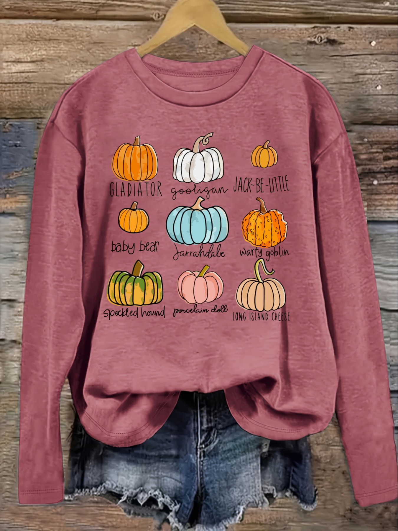 Women's Casual Long Sleeve Cre - Winter Clothing Name 评论和价格
