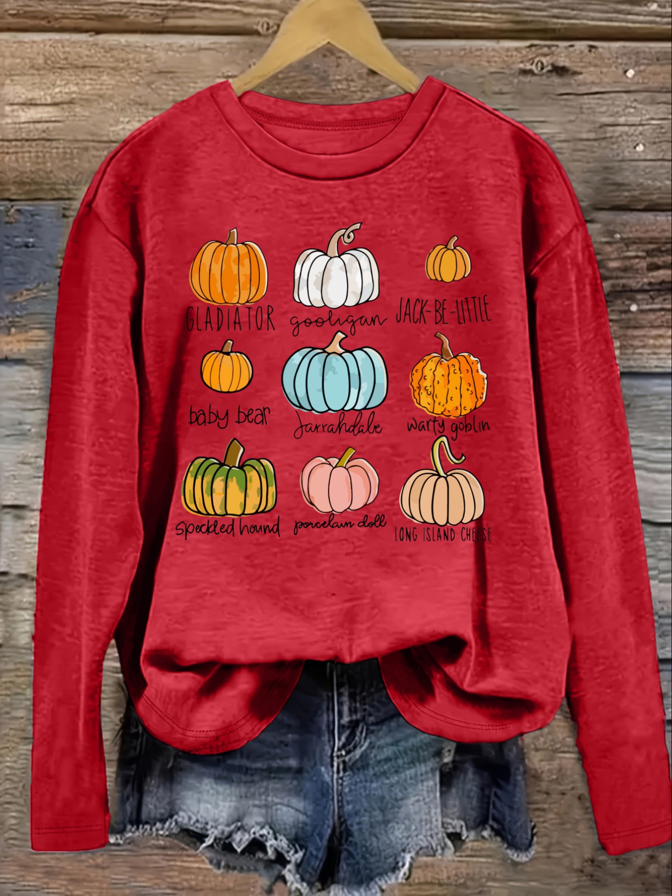 Women's Casual Long Sleeve Cre - Winter Clothing Name 评论和价格