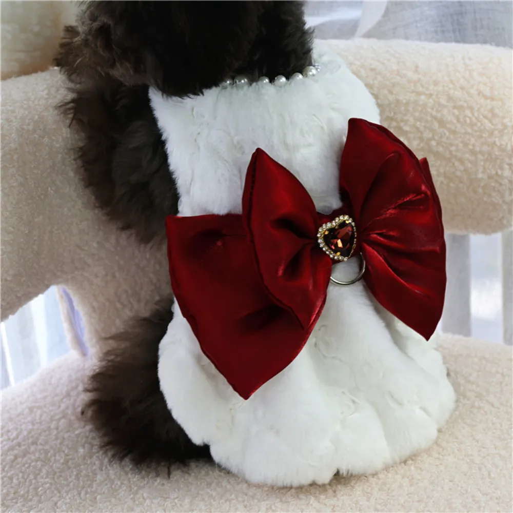 Pet Rabbit Fur Dress Clothes C - Winter Clothing For Dogs 评论和价格