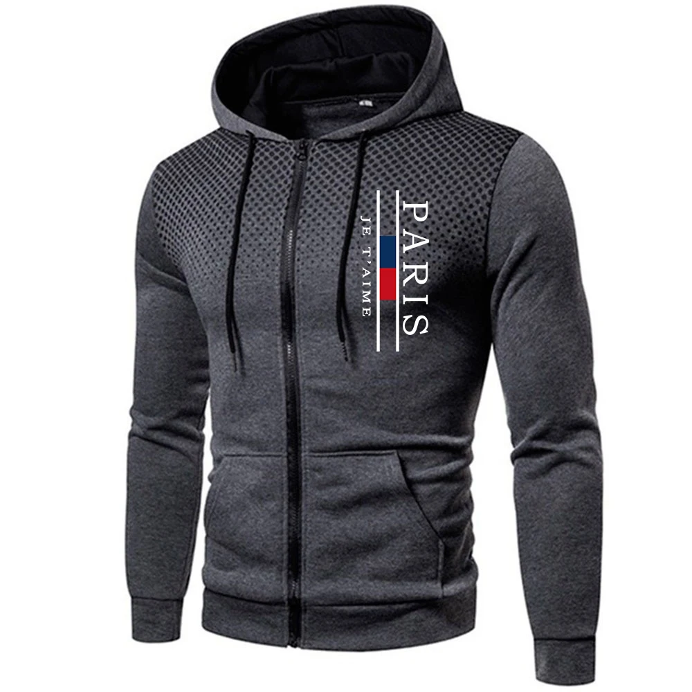 Men's Hooded Sweatshirts Print - Quality Winter Clothing Jacket 评论和价格