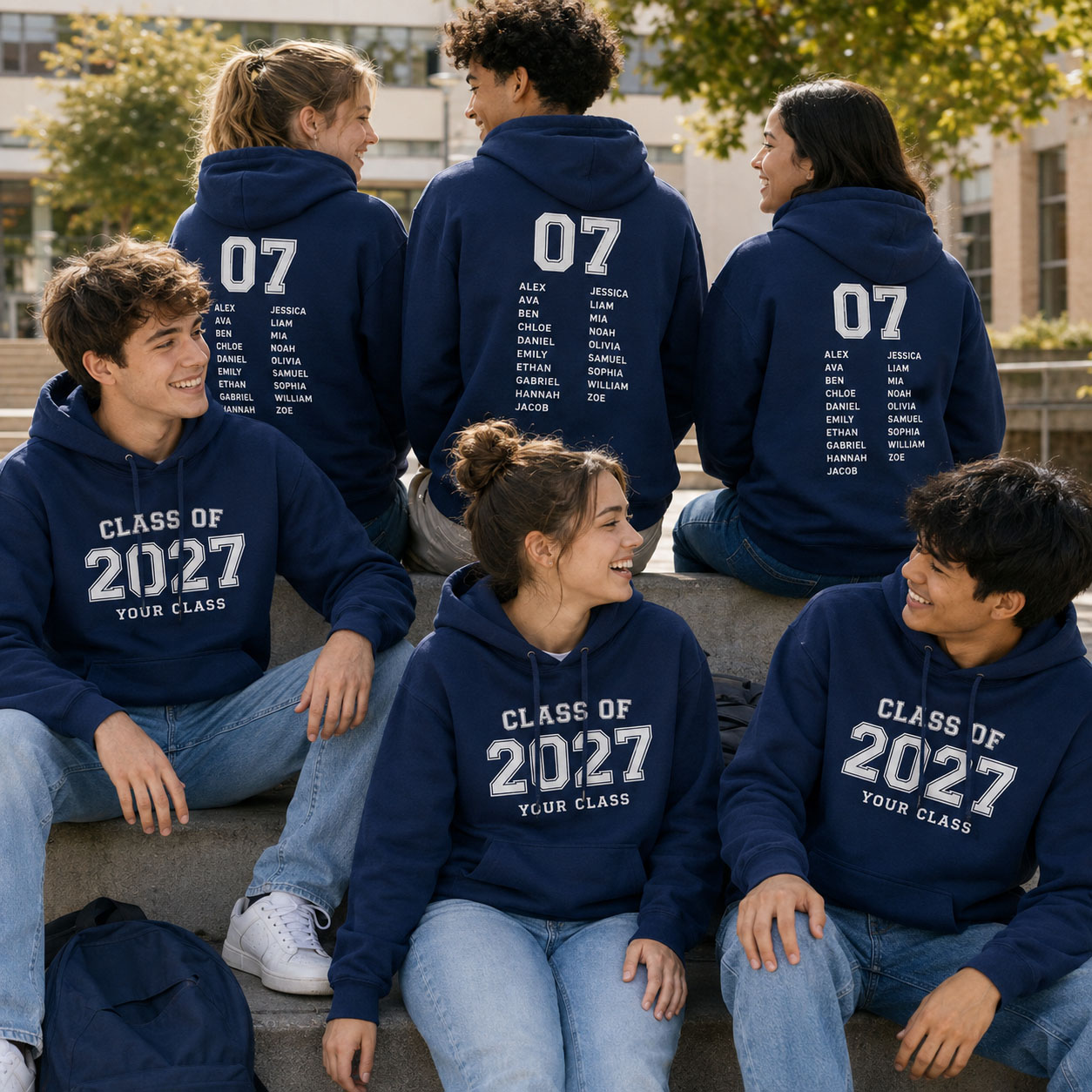 Class Hoodie Graduation Unisex - Winter Clothing Name 评论和价格