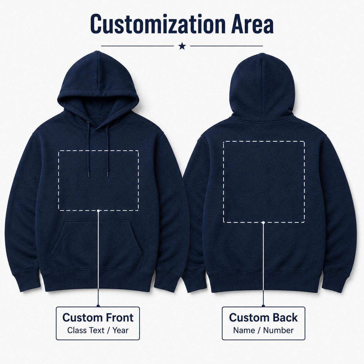Class Hoodie Graduation Unisex - Winter Clothing Name 评论和价格