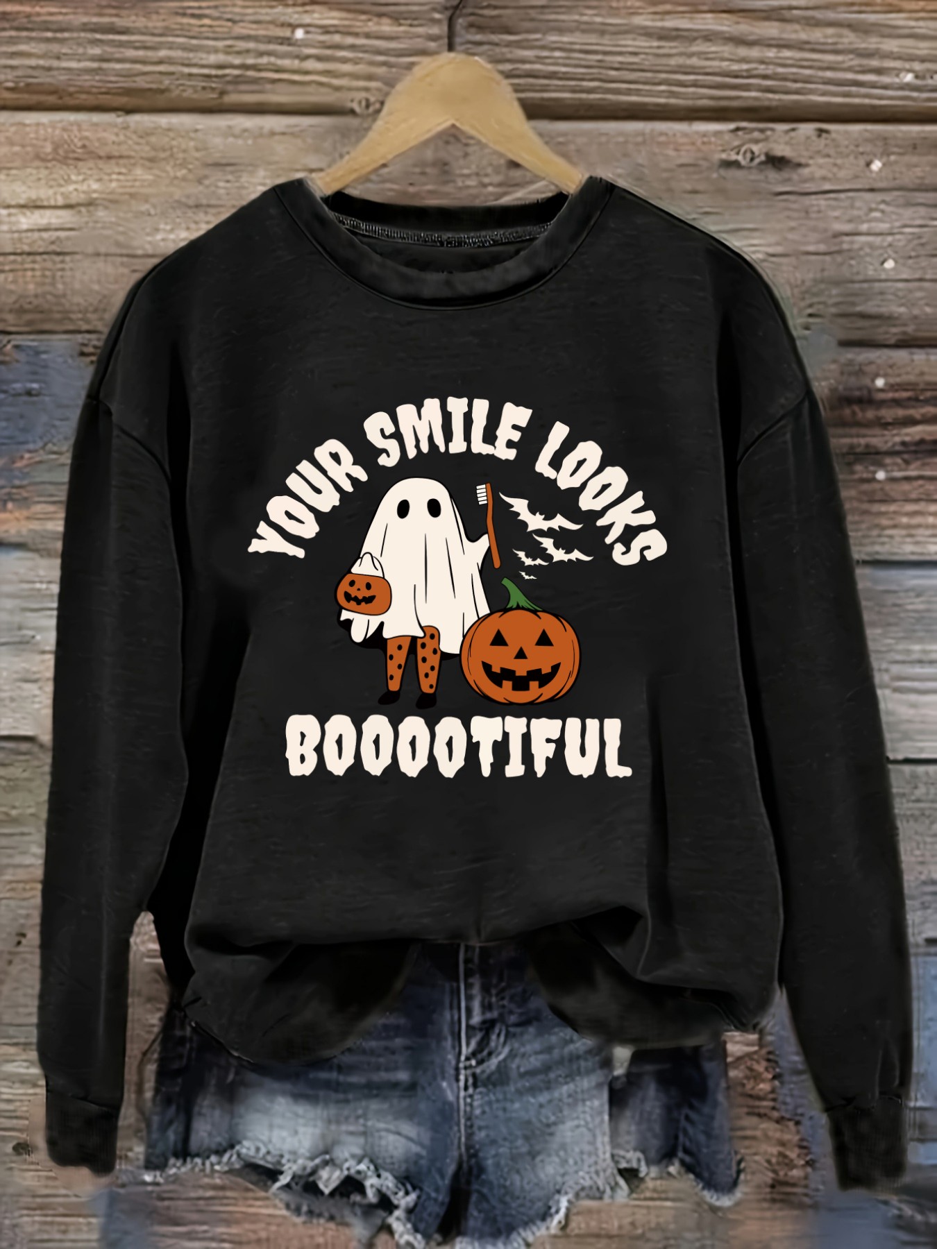 Women's Casual Long Sleeve Cre - Winter Clothing Looks 评论和价格