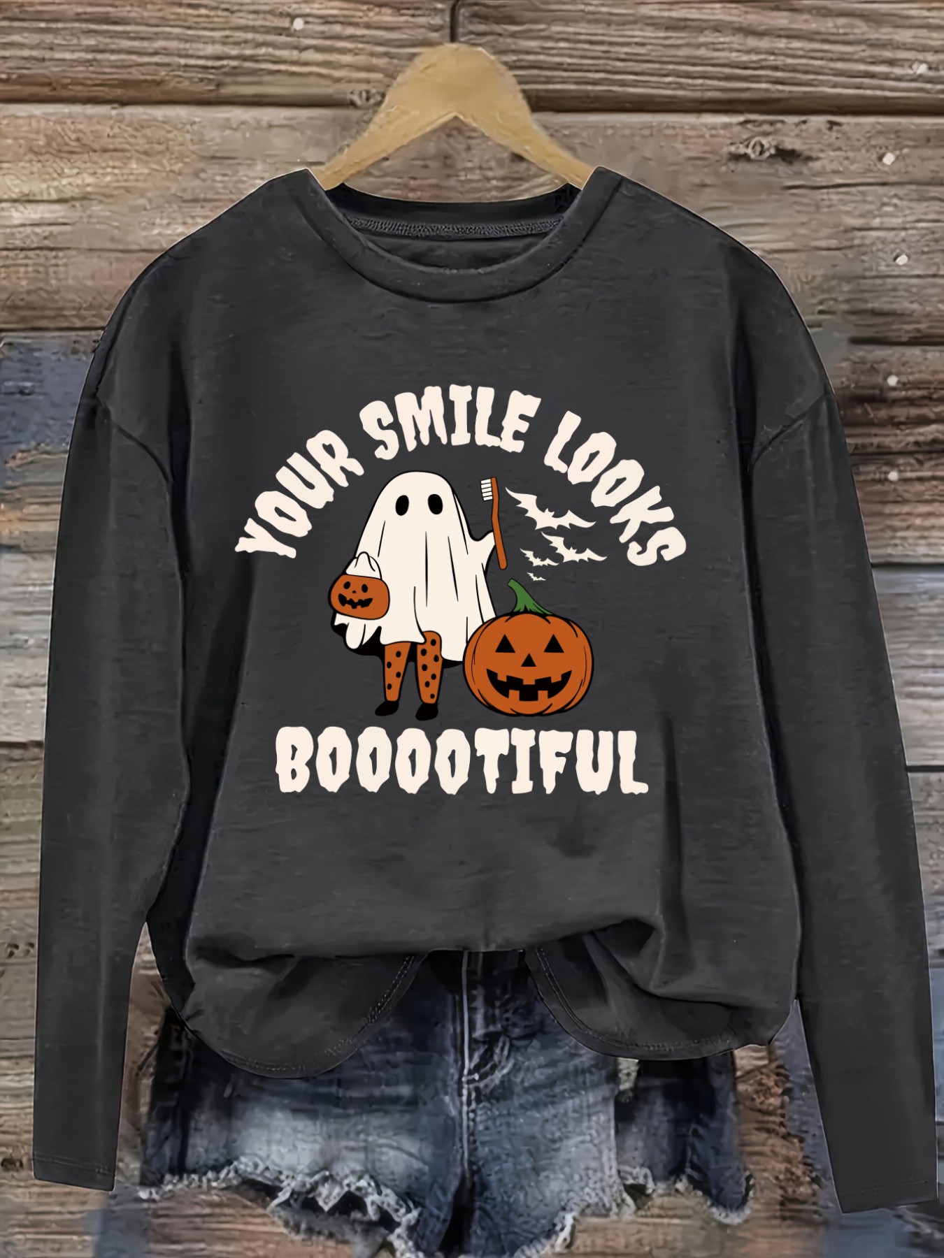 Women's Casual Long Sleeve Cre - Winter Clothing Looks 评论和价格