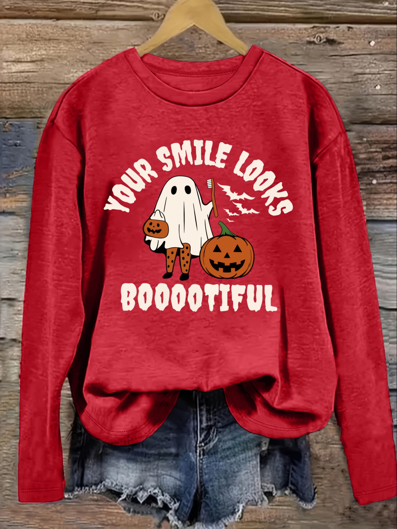 Women's Casual Long Sleeve Cre - Winter Clothing Looks 评论和价格