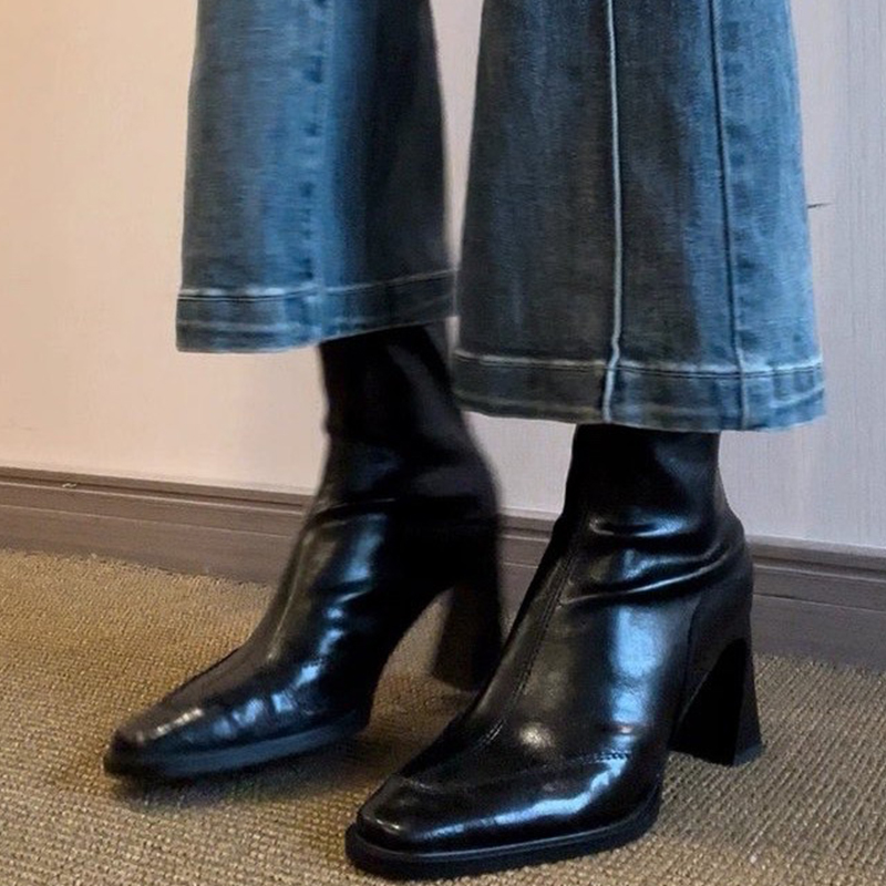 High Heels Women’s Ankle Boots - Winter Clothing Ladies 评论和价格