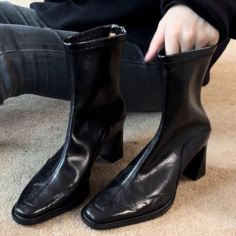 High Heels Women’s Ankle Boots - Winter Clothing Ladies 评论和价格