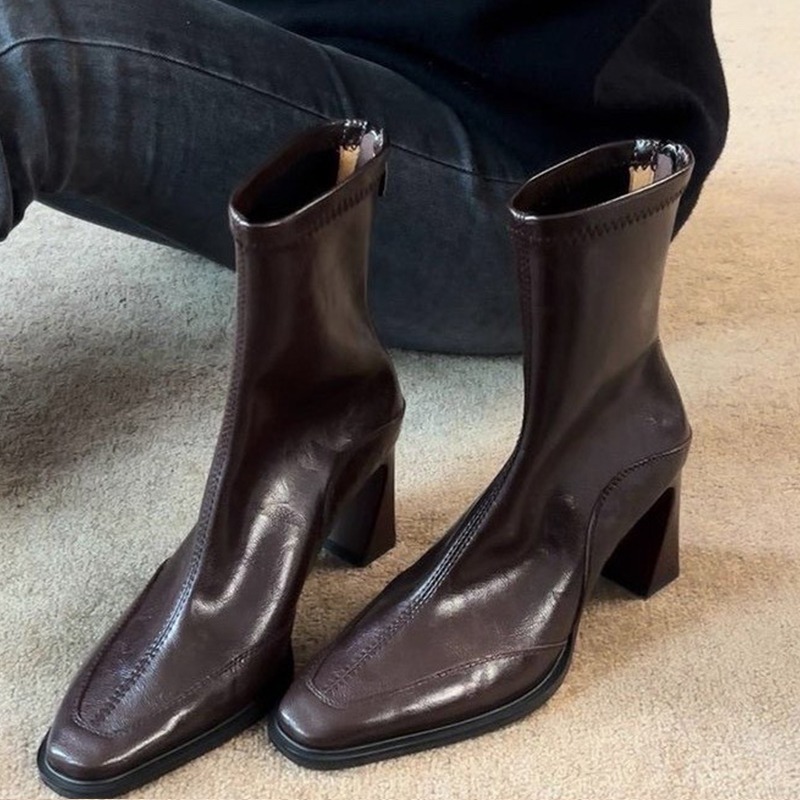 High Heels Women’s Ankle Boots - Winter Clothing Ladies 评论和价格