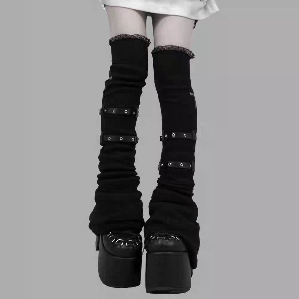 Korean Subculture Y2K Spicy Gi - Winter Clothing Leg Warmers 评论和价格