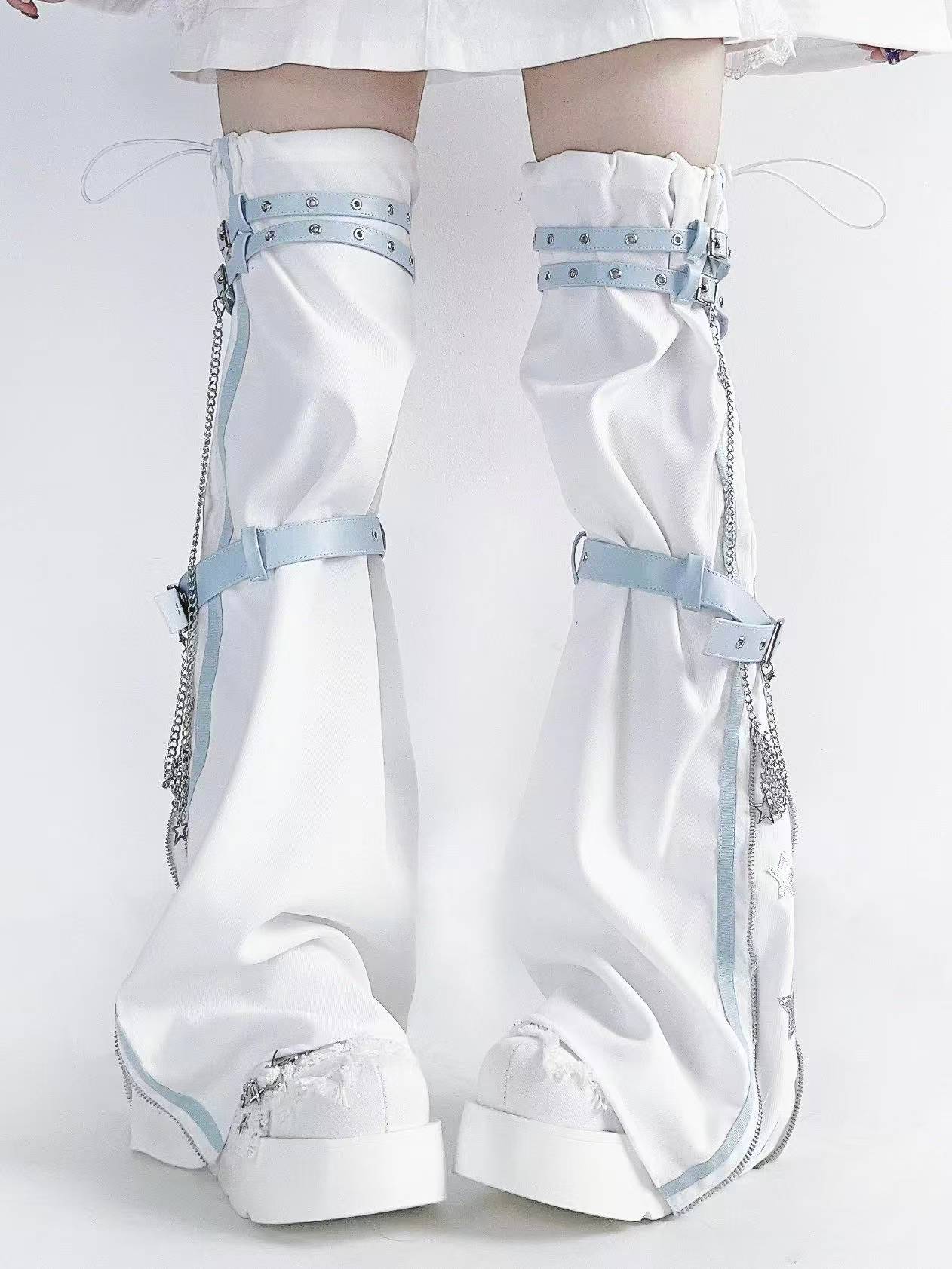 Korean Subculture Y2K Spicy Gi - Winter Clothing Leg Warmers 评论和价格