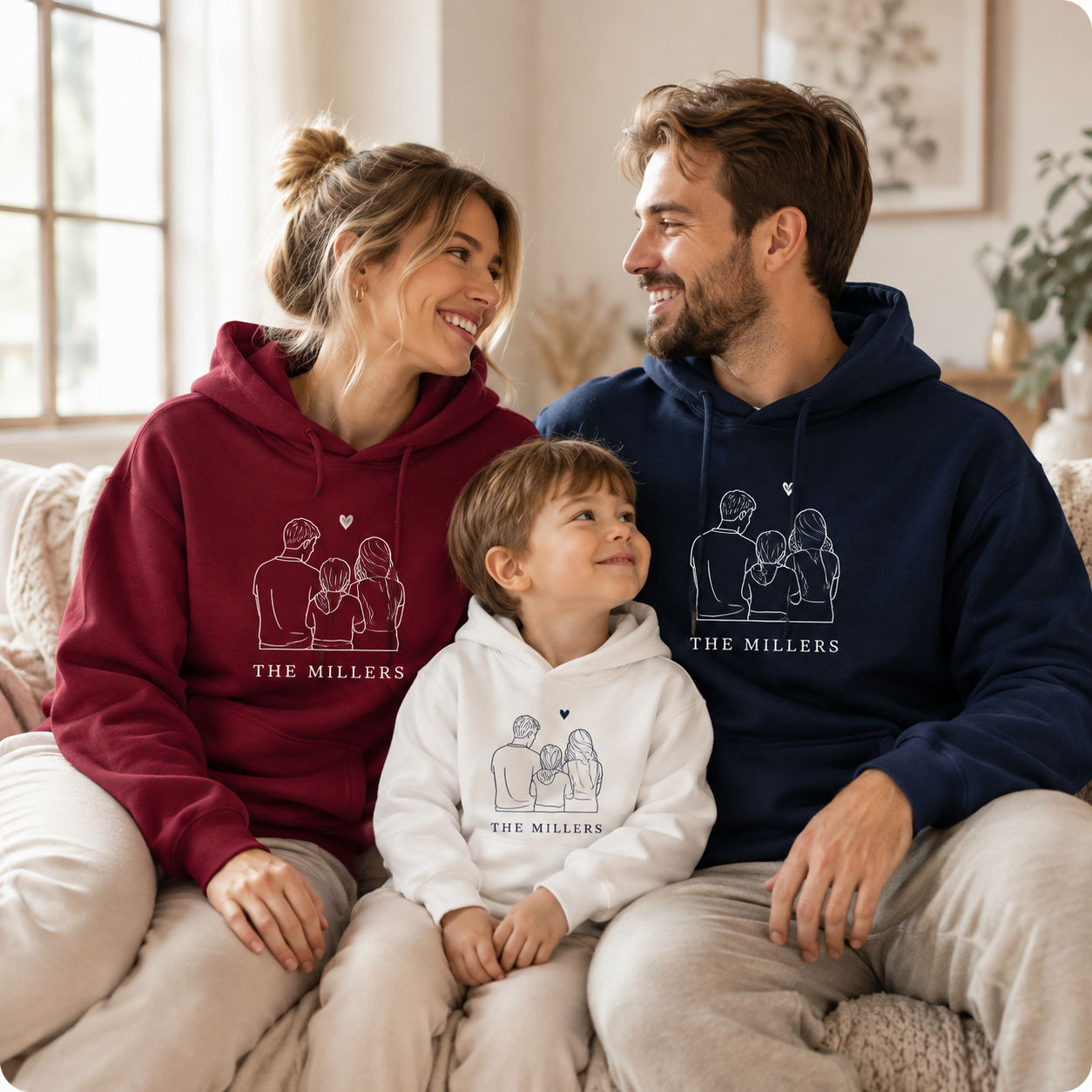 Personalized Family Photo Hood - Winter Clothing Name 评论和价格